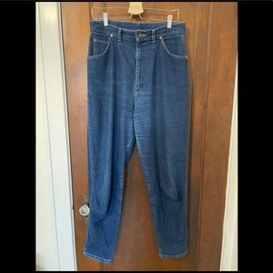 Retro Lee's high-waisted jeans with pin-tucks